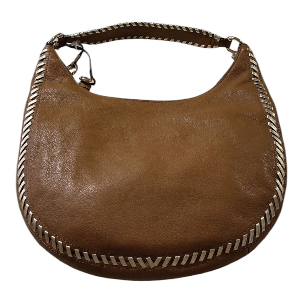 Michael Kors Leather Lauryn‎ Acorn Brown Shoulder Bag NWOT